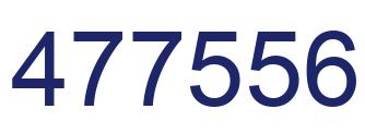 Number 477556 blue image