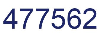 Number 477562 blue image