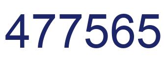 Number 477565 blue image