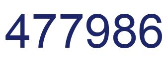Número 477986 imagen azul