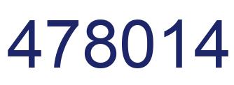 Number 478014 blue image