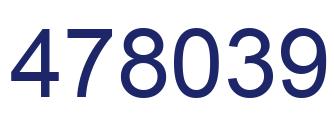 Number 478039 blue image