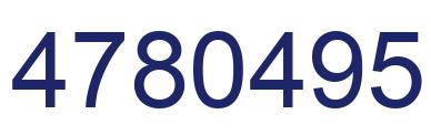 Number 4780495 blue image