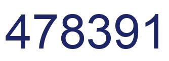 Number 478391 blue image