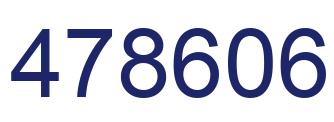 Number 478606 blue image
