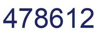 Number 478612 blue image