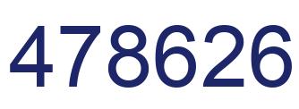 Number 478626 blue image