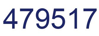 Number 479517 blue image