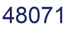 Número 48071 imagen azul
