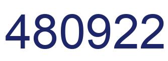Number 480922 blue image
