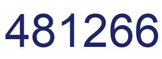 Number 481266 blue image
