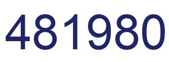 Number 481980 blue image