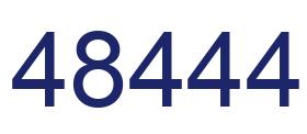 Number 48444 blue image