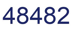 Number 48482 blue image