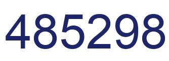 Número 485298 imagen azul