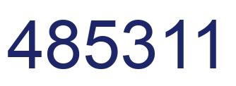 Número 485311 imagen azul
