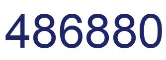Number 486880 blue image