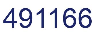 Number 491166 blue image