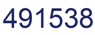Number 491538 blue image
