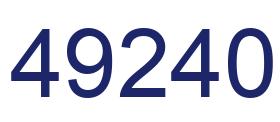 Número 49240 imagen azul