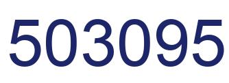 Number 503095 blue image