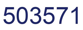 Number 503571 blue image