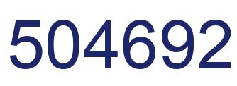 Number 504692 blue image