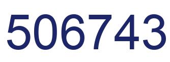 Número 506743 imagen azul