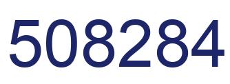 Number 508284 blue image