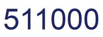 Number 511000 blue image