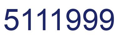 Número 5111999 imagen azul