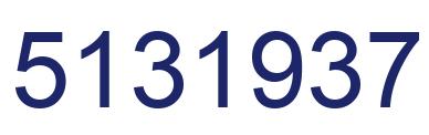 Number 5131937 blue image