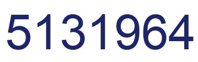 Number 5131964 blue image