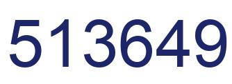 Número 513649 imagen azul