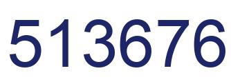 Número 513676 imagen azul