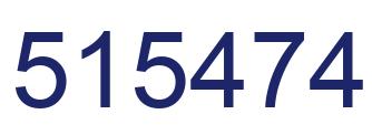 Number 515474 blue image