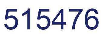 Number 515476 blue image