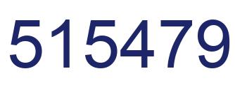 Number 515479 blue image