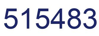 Número 515483 imagen azul