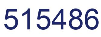 Número 515486 imagen azul