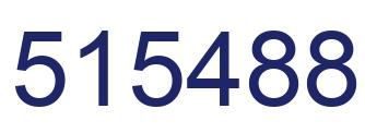 Número 515488 imagen azul