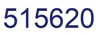 Number 515620 blue image
