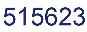Number 515623 blue image