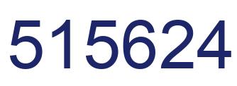 Number 515624 blue image