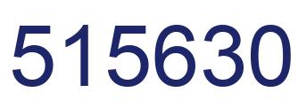 Number 515630 blue image
