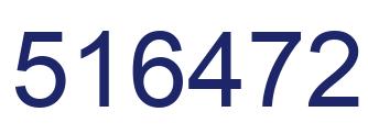 Número 516472 imagen azul