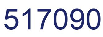 Number 517090 blue image