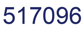 Number 517096 blue image