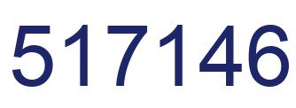 Number 517146 blue image