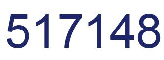 Number 517148 blue image